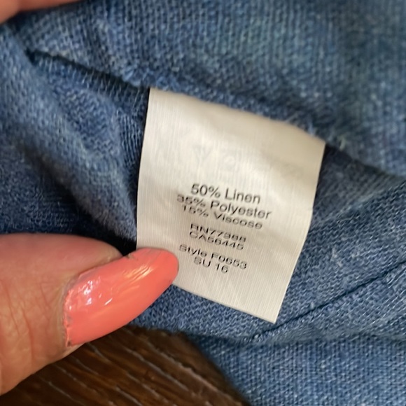 Madewell off the shoulder Chambray blue mini dress. Excellent condition . SZ M - Picture 5 of 5